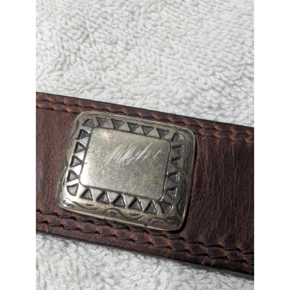 Vintage Billy Belts California Western Leather Belt Silver Conchos Size 30 USA - Picture 16 of 16